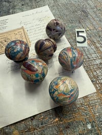 Image 6 of SETS of Hand Marbled wooden knobs