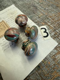 Image 4 of SETS of Hand Marbled wooden knobs
