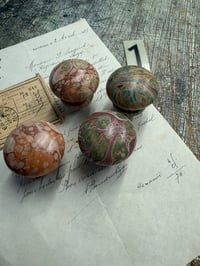 Image 2 of SETS of Hand Marbled wooden knobs