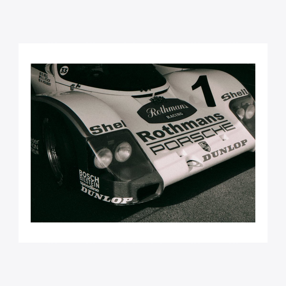 Porsche 956 Rothmans paysage - A3