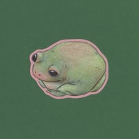 Image 1 of Round Frog Sticker