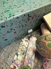Image 4 of Mixed Box of Hand Marbled products in splattered gift box ONLY ONE AVAILABLE