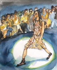 Image 1 of Catwalk Numeroventuno SS24 A5 Art Card with envelope