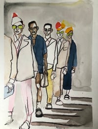 Image 1 of Catwalk Illustration Dior Mens SS24 A5 Art card with envelope