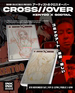 Image of Pre-Order: CROSS//OVER – The Art of Kentoo & Godtail *Signed & Remarque *