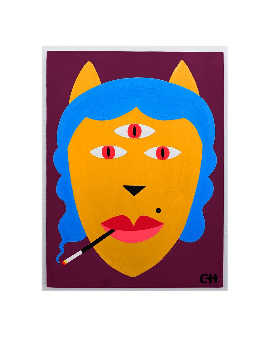 Image of KITTY GIRL GOT BLUE SMOKEHAIR