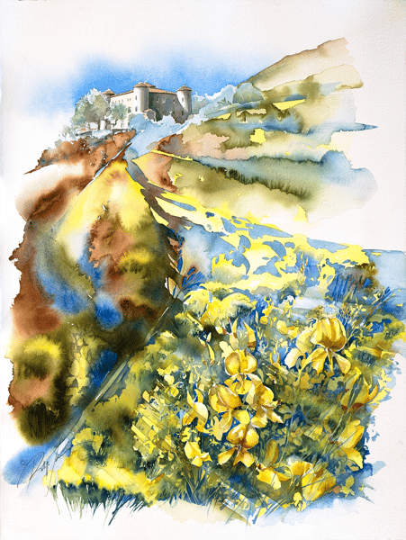 Image of Landscapes of Provence - Chateau genêts