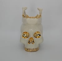Image 1 of #38 white and gold "Long Live the King" mug