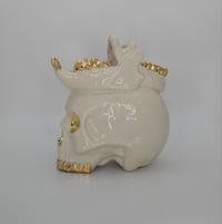 Image 4 of #38 white and gold "Long Live the King" mug