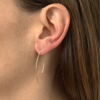 Image 2 of Gold filled curved earrings