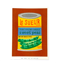 Image 1 of Affichette petits pois