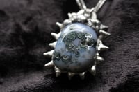 Image 2 of Dead Good Spikey moss agate necklace