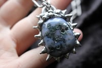 Image 3 of Dead Good Spikey moss agate necklace