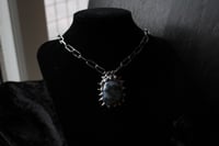 Image 8 of Dead Good Spikey moss agate necklace
