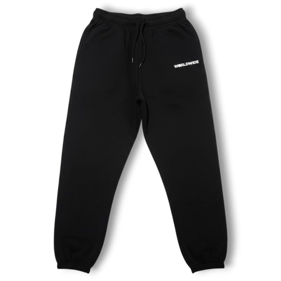 Image of FlyTimez “Worldwide” 3D Sweatpants (Black)