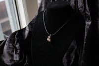 Image 3 of Dead good naturally stained tiny sheep tooth necklace