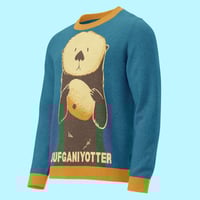 Image 2 of NEW! Sufganiyotter Knit Hanukkah Sweater