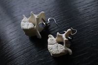Image 2 of Dead good smaller sheep vertebrae earrings