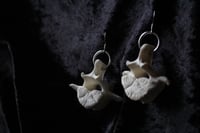 Image 3 of Dead good smaller sheep vertebrae earrings
