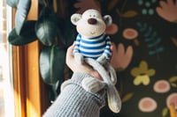 Image 2 of Edwin - Original Sculpted Sock Monkey small