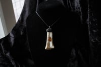 Image 2 of Dead Good bone and citrine quartz necklace