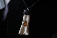 Image 1 of Dead Good bone and citrine quartz necklace
