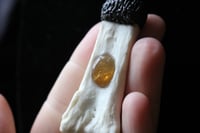 Image 3 of Dead Good bone and citrine quartz necklace