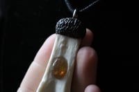 Image 4 of Dead Good bone and citrine quartz necklace
