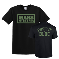 T-Shirt "positif à bloc" Kaki