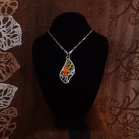 Image 3 of Sunset Moth Necklace (Bottom Wing)