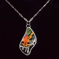 Image 1 of Sunset Moth Necklace (Bottom Wing)