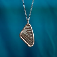 Image 1 of White Tiger Butterfly Necklace