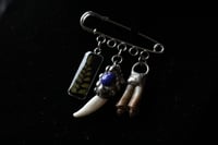 Image 1 of Dead good teeth and leaf brooch