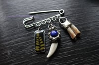 Image 7 of Dead good teeth and leaf brooch