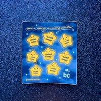 Image 1 of ‘I Cried Today’ Gold Star Sticker Sheet