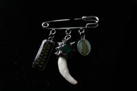 Image 2 of Dead good spikey teeth and leaf brooch