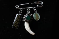 Image 3 of Dead good spikey teeth and leaf brooch