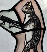 Image 2 of Medieval Cat stained glass 1