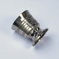 Image 4 of Coquetier vintage en métal argenté – Années 1960