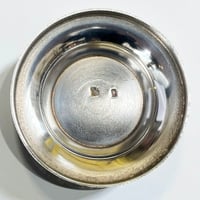 Image 6 of Coquetier vintage en métal argenté – Années 1960