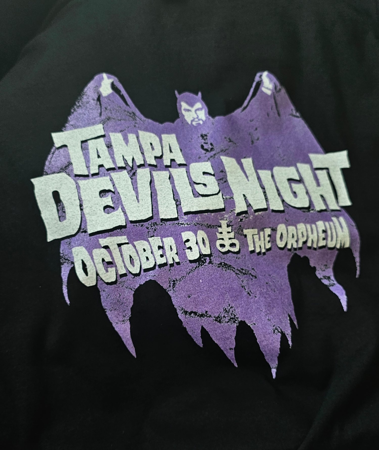 Image of DEVILS NIGHT BACKSTAGE PASS, TEE AND POSTER - ONLY 25 AVAILABLE 
