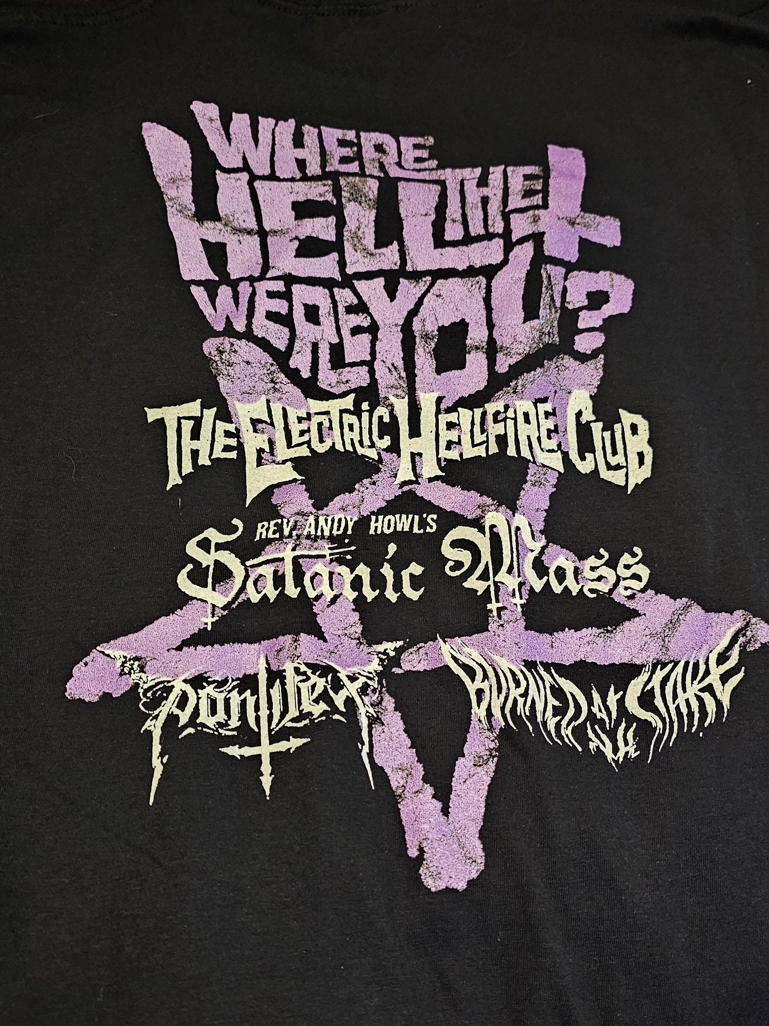 Image of DEVILS NIGHT BACKSTAGE PASS, TEE AND POSTER - ONLY 25 AVAILABLE 