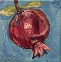 Image 1 of "Pomegranate" 5"x5" Painting 