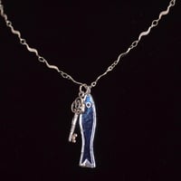 Image 2 of Sardine and Key Necklace