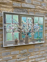 Image 6 of Blossom against Studio Window. Oil on board. 73cm x 103cm including frame