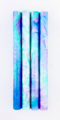 Image 2 of Head in the Clouds, custom bespoke pen blanks, high pressure cured with Alumilite Resin
