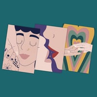 Image 1 of Lot illustrations limitées A5 et A6 - Amour 