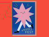 Image 2 of KARTE Frohes Fest Stern