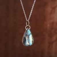 Image 1 of Labradorite Teardrop Necklace