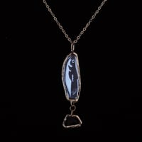 Image 1 of Etched Glass Fish Necklace